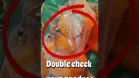 Double check your produce