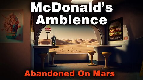McDonald's On Mars | 10 Hours Of An Abandoned McDonalds In A Dust Storm Ambience