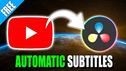 How to Generate and Correct YouTube Captions, and Import Them Into DaVinci Resolve... for FREE