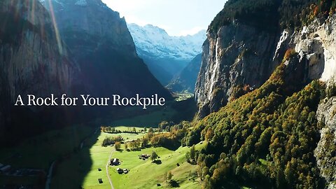 A Rock for Your Rockpile - O stâncă pentru grămada ta de stânci #Thankfulness #Contentment