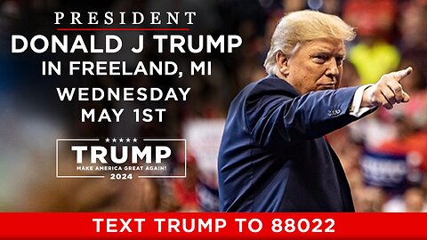 President Trump in Freeland, MI