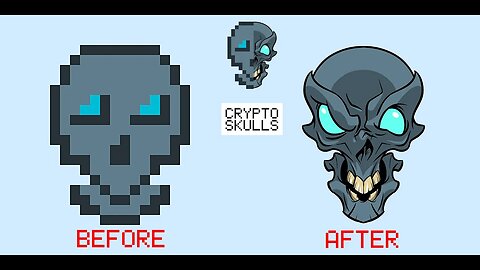 Transform a Crypto Skull NFT into a Demonic Skull