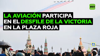 Aviación tiñe el cielo de Moscú con el tricolor ruso en el Desfile de la Victoria