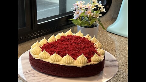 Red Velvet Heart Cake