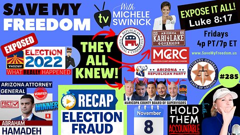 ABE HAMADEH WON AG But REFUSES To Take The REAL Evidence Into Court. NOV 8 Was A Fraudulent Election – Proven With Maricopa County’s OWN Documents! It Needs To Be SET ASIDE NOW! DEMAND Kari & Abe File A Rule 60b6 With This Info!