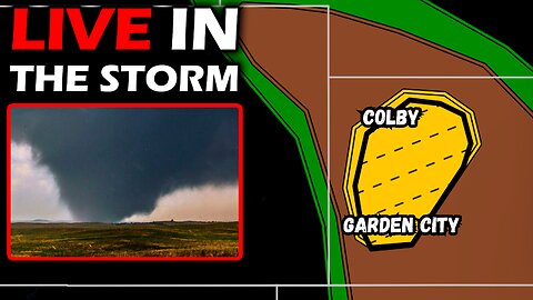 LIVE Storm Chasers: TORNADO & Hail Threat in Kansas