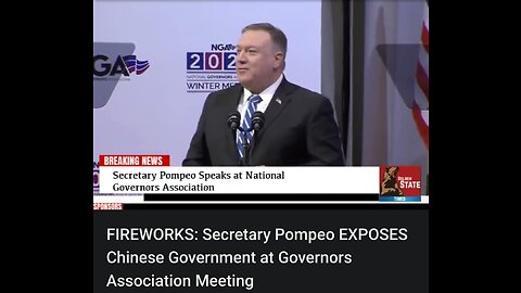 FIREWORKS: Secretary Pompeo EXPOSES Chinese Government at Governors Association Meeting