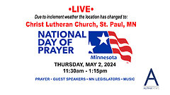 LIVE: National Day of Prayer - Minnesota
