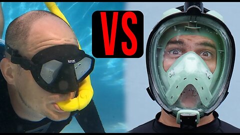 Full Face Snorkel Mask vs. Old Style Snorkel Mask 🤿 Which is BEST for snorkeling❓❓❓