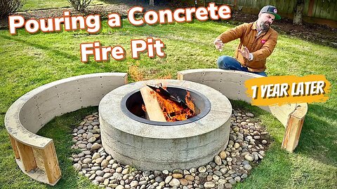 Pouring a Concrete Fire Pit || Would I Build It Again?
