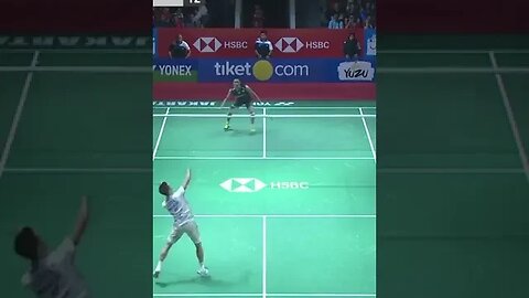 Kento Momota vs Lee Chong Wei - The The Indonesia Open 2018 (35 shots rally) #shorts