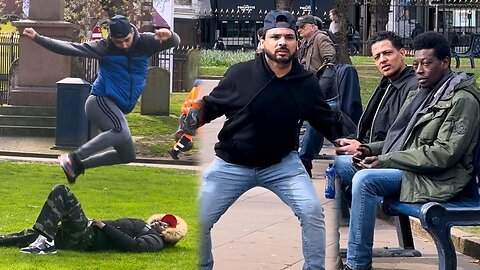 This guy throw me to the floor😟 | joker become ronaldo playing football prank || joker pranks