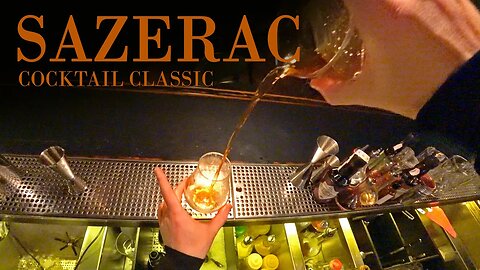 Sazerac cocktail. Classic recipe by Mr.Tolmach
