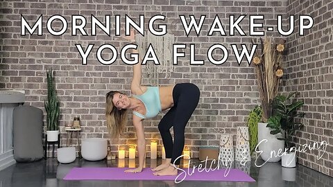 Morning Wake Up Yoga Flow || Yoga to Stretch and Energize || Yoga with Stephanie