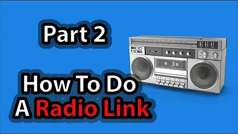 Radio Presenter Training. How To Do A Radio Link As A Presenter. Part 2. Free
