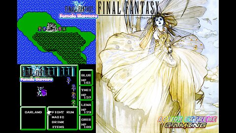 Final Fantasy 1: Female Warriors Rom Hack (Nes) - Female Warriors of Light Rescue Princess Sarah from Garland