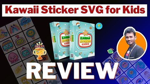 Kawaii Sticker SVG for Kids Review 🔥500+ Adorable Stickers - Perfect for Kids!