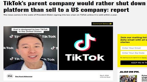 TikTok Will Shut Down Before Being Owned by American Company
