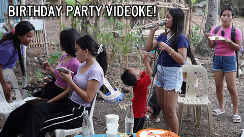 Philippines Lifestyle - Filipinas Sing Videoke At Oopow's Birthday Party!