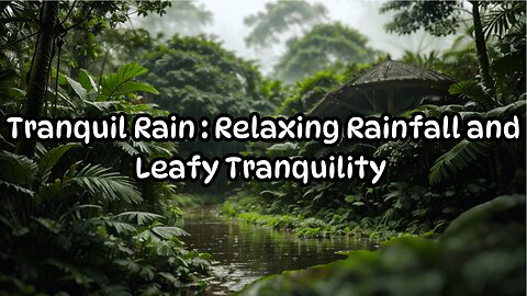 Soothing Rain: Relaxing Music with Serene Images of Leaves and Rainfall