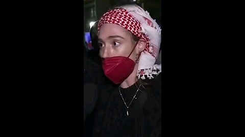 Idiocy: Woman at NYU "protesting" isn't even a student. Can't answer why they're wearing masks