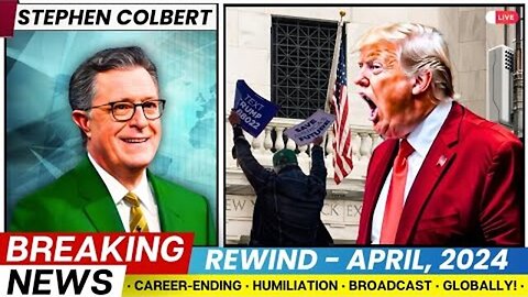 STEVEN Colbert Just Added To The Fire By Humiliating Trump - 5/3/24..