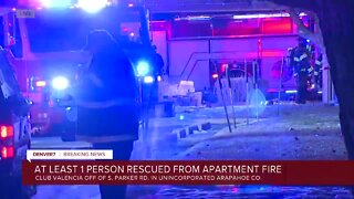 At least one person rescued from apartment fire