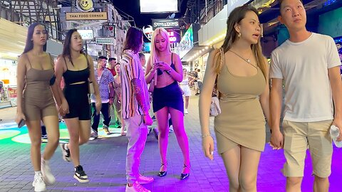 Thailand Pattaya Walking street midnight scenes! Find your destiny!