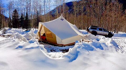 The BEST Amish Cinnamon Rolls & Tent Walk Through, Hot Tent Camping the San Juan Mountains, Colorado