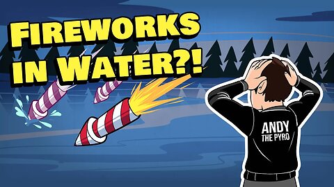 FIREWORKS in WATER? This is so cool!