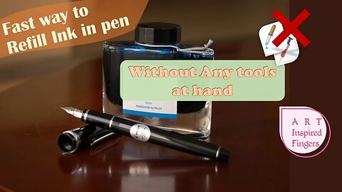 How to refill ink in Fountain Pen Quickly - Easy Way