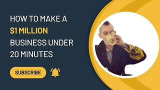 How to make $1 Million Dollars under 20 Minutes | Step by Step Guide