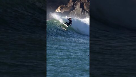 Tow Foil in Big Surf