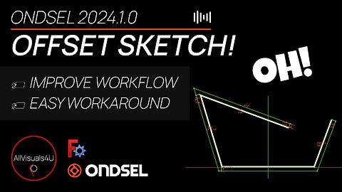 👏 How I Offset Sketch Lines In Ondsel & FreeCAD - FreeCAD Offset Sketch - FreeCAD Construction Line