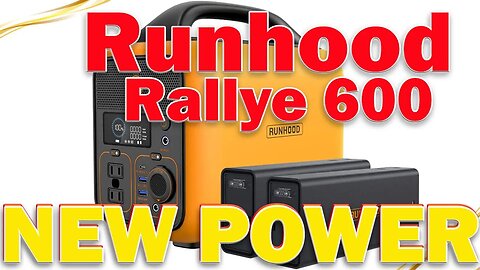 Runhood Portable Power Station Rallye 600 Swappable Lithium Energy Bar Batteries Solar Generator