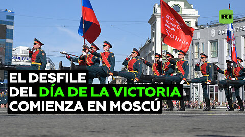 Comienza el desfile militar por el 79.º aniversario del Día de la Victoria en Moscú
