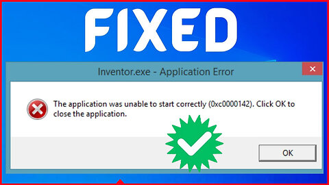 [Fixed]✔️ 0xc0000142 Error The Application Was Unable to Start Correctly