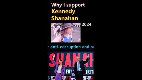 Why I support Kennedy Shanahan 2024 (I wish RFK Jr would say something, about the suffering in Gaza)