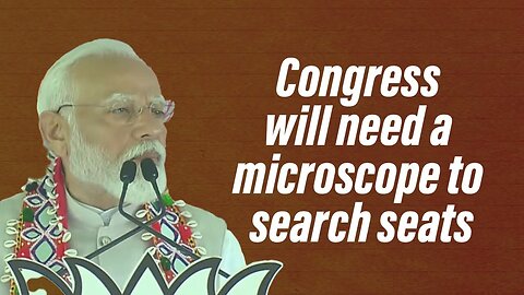 Congress will need a microscope to search seats | PM Modi | Warangal, Telangana | Election