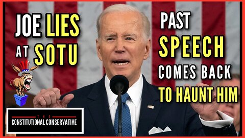 Joe & The Dems Continue to Lie - Biden's Words Come Back To Haunt Him