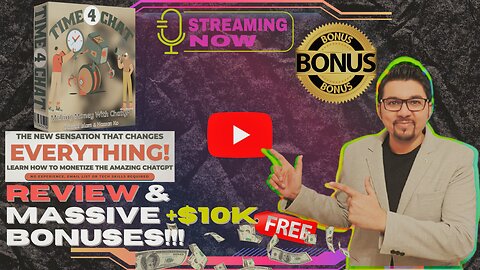 Learn How To Monetize The Amazing ChatGPT⚡💻📲Time 4 Chat Review📲💻⚡Get FREE +350 Bonuses💲💰💸
