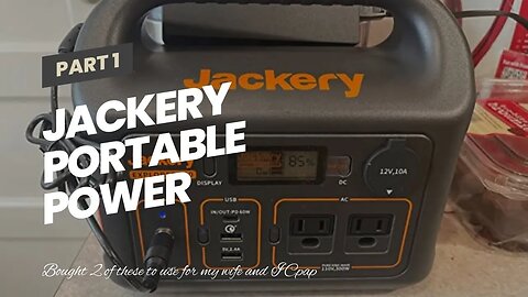 Jackery Portable Power Station Explorer 300, 293Wh Backup Lithium Battery, 110V/300W Pure Sine...