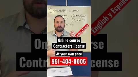 Contractor License Training: Online Edition