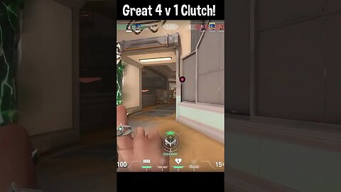 Incredible 4v1 Clutch Victory in Valorant - Must See #Shorts