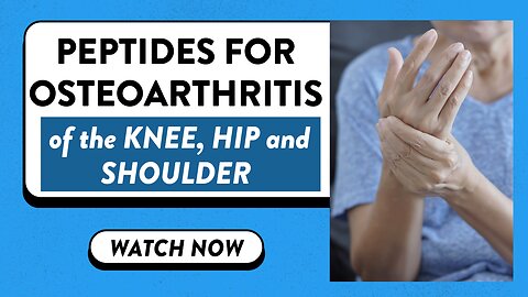Peptides for osteoarthritis of the knee, hip and shoulder