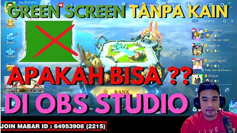 ✅HOW TO MAKE A GREEN SCREEN WITHOUT A GREEN SCREEN FABRIC IN OBS STUDIO