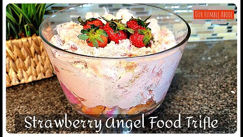 Strawberry Angel Food Trifle