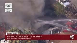 Phoenix Fire battles house fire near 20th St and Indian School