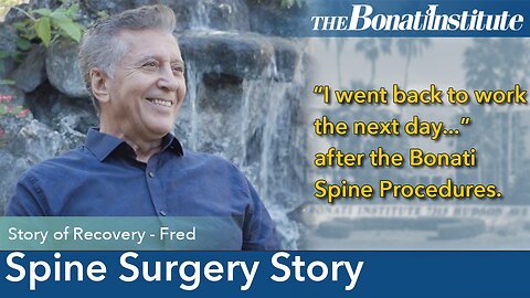 Nine years after Spine Surgery and Fred is still PAIN FREE!