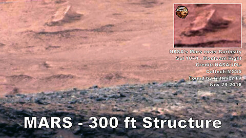 MARS 300 ft Structure Found. ArtAlienTV
